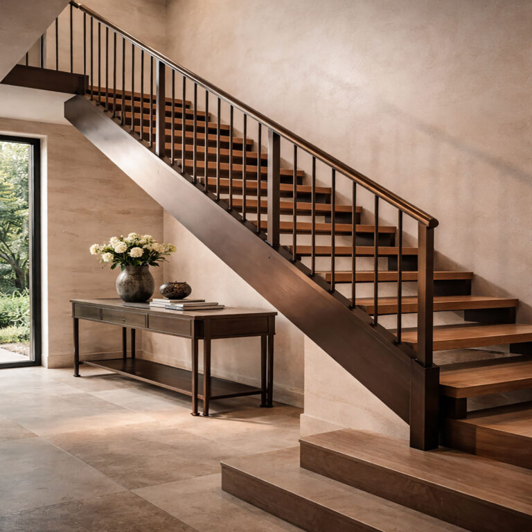 Metalen trap op maat voor moderne woning