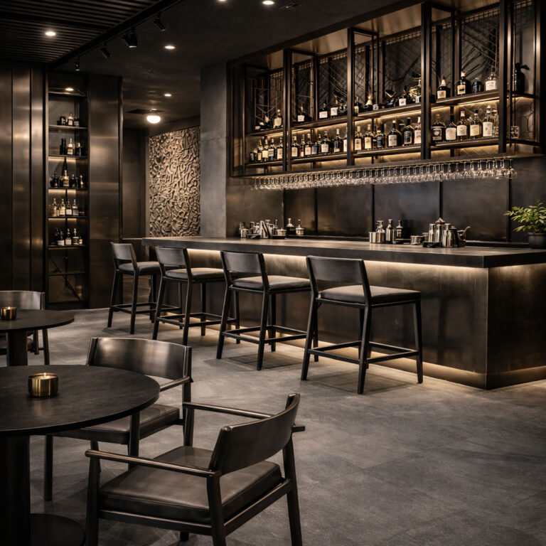 Metalen interieurelementen op maat voor winkels en bars