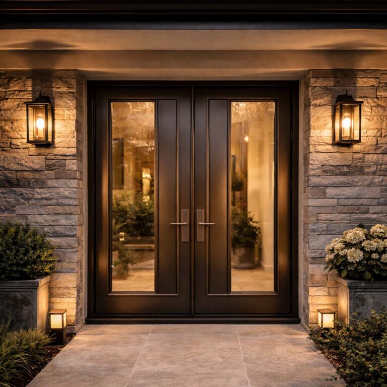 Metalen voordeur op maat voor moderne woning